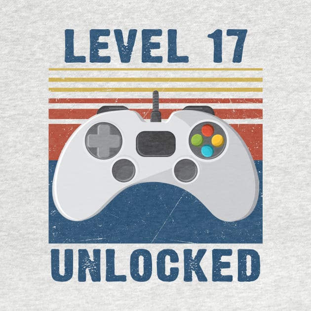 Level 17 unlocked funny gamer 7th birthday by Sauconmua Conlaigi99